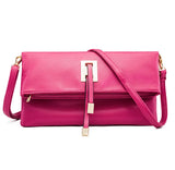 Soft Leather Crossbody Bag for Women, Patchwork Messenger Bag