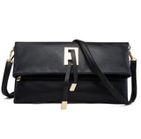 Soft Leather Crossbody Bag for Women, Patchwork Messenger Bag
