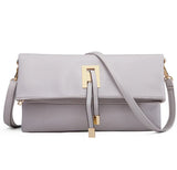 Soft Leather Crossbody Bag for Women, Patchwork Messenger Bag