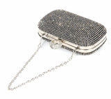 Diamond Studded Wedding Party Clutches with Chain Shoulder