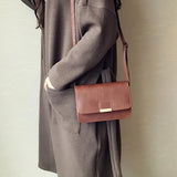 Women PU Leather Retro Small Handbags Shoulder Bag Crossbody Messenger Bags