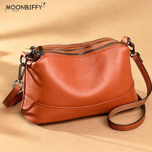 Women Leather Handbags Female Shoulder Bags Cowhide Messenge
