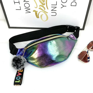 Women Girls Waist Fanny Pack Belt Bag Pouch Hip Bum Bag Yellow