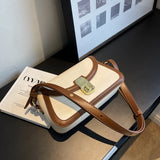 Stylish PU Leather Shoulder Bag Crossbody Handbag