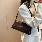 Stylish High PU Leather Shoulder Bag Crossbody Messenger Handbag