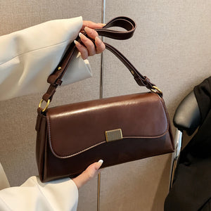 Stylish High PU Leather Shoulder Bag Crossbody Messenger Handbag