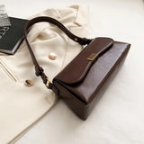 Stylish High PU Leather Shoulder Bag Crossbody Messenger Handbag