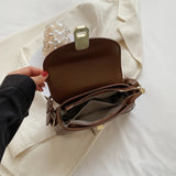 Stylish PU Leather Shoulder Bag Crossbody Handbag
