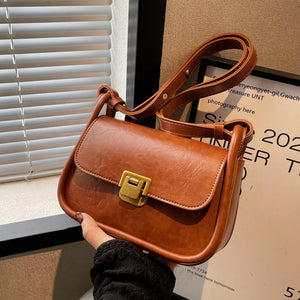 Women High PU Leather Shoulder Bags Stylish Simplicity