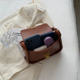 Women High PU Leather Shoulder Bags Stylish Simplicity