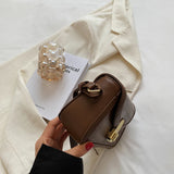 Stylish PU Leather Shoulder Bag Crossbody Handbag