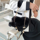 Women Heart-Shaped Chain Shoulder Bag Top Handbag Purse Totes