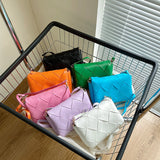 Women Lady Cross Body Woven Single Shoulder Strap Bag