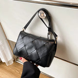 Women Lady Cross Body Woven Single Shoulder Strap Bag