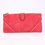 Women Leather Wallet Button Clutch Purse Lady Long Handbag Bag Gift