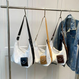Canvas Crossbody Bag High-capacity Shoulder Messenger Handbag