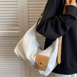 Canvas Crossbody Bag High-capacity Shoulder Messenger Handbag