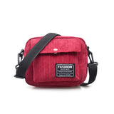 Women Corduroy Messenger Bag Casual Shoulder Tote Bolsas Feminina