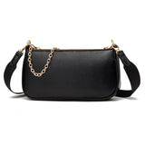 Women Messenger Bags with Purse PU Leather Shoulder Bag Chains Crossbody Small H