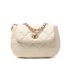 Wild Version Slung Shoulder Square Bag Mini Women Handbag Black/White