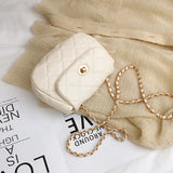 Wild Version Slung Shoulder Square Bag Mini Women Handbag Black/White