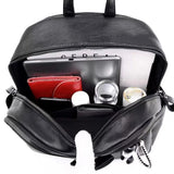 Women PU Leather Backpack Purse Cross Shoulders Daypack