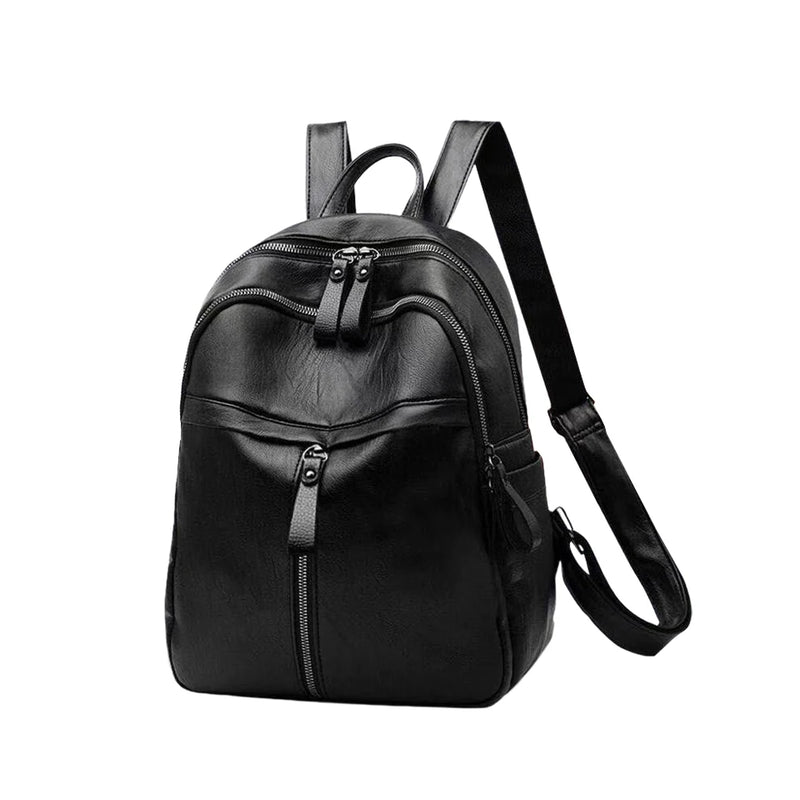 Women PU Leather Backpack Purse Cross Shoulders Daypack
