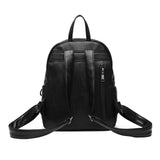 Women PU Leather Backpack Purse Cross Shoulders Daypack