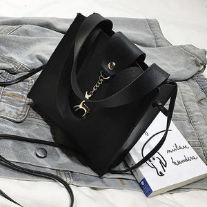Women PU Leather Handbags Small Square Shoulder Bag Female Deer