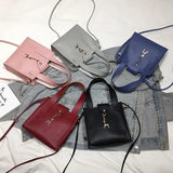 Women PU Leather Handbags Small Square Shoulder Bag Female Deer