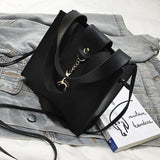 Women PU Leather Handbags Small Square Shoulder Bag Female Deer