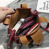 Women PU Leather Handbags Small Square Shoulder Bag Female Deer