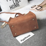 Women PU Leather Shoulder Bag Female Flap Handbag Messenger Bags with Hair Ball