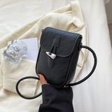 Striped Crossbody Bags Ladies Sling Bags PU Leather Shoulder Bags