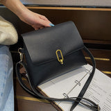 Women PU Leather Solid Shoulder Bag Ladies Casual Travel Shopping Crossbody Bags