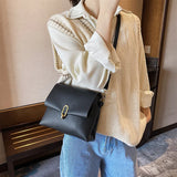 Women PU Leather Solid Shoulder Bag Ladies Casual Travel Shopping Crossbody Bags