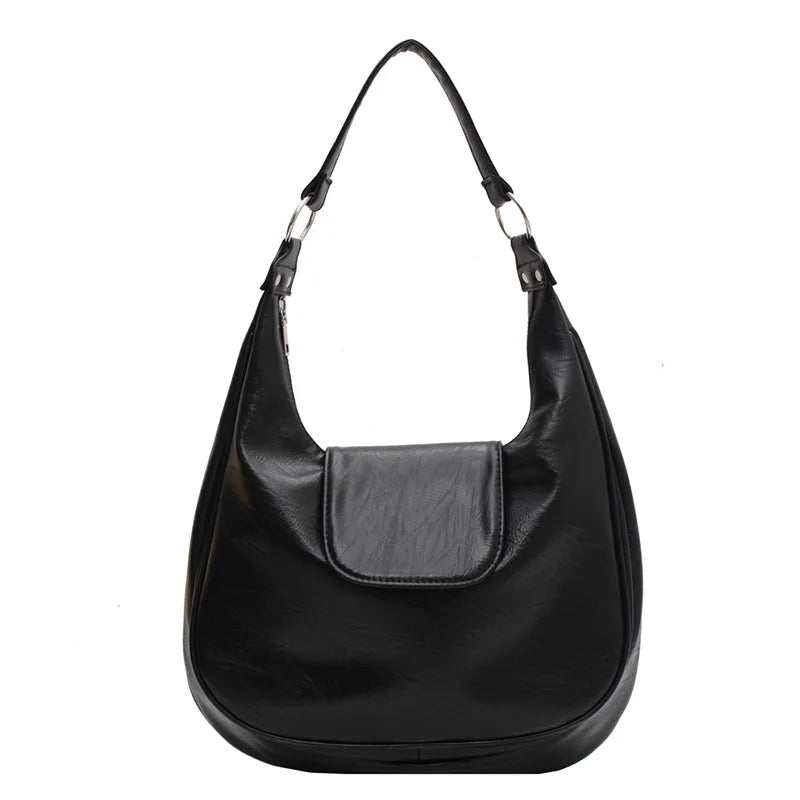 Women Pu Leather Shoulder Bag Vintage Large Capacity Messenger Handbag