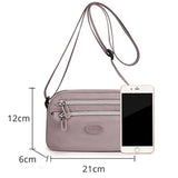 Women's Small Shoulder Bag Zipper Phone Purse Wallet