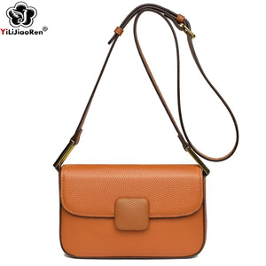 Leather Crossbody Bag for Women Mini Handbag Travel Messenger Bag