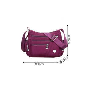 Large-capacity Women Shoulder Bag Multi-layer Solid Messenger Bag