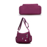 Large-capacity Women Shoulder Bag Multi-layer Solid Messenger Bag
