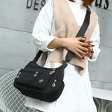 Large-capacity Women Shoulder Bag Multi-layer Solid Messenger Bag