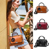 Women Shoulder Bag With Flower Pendant Ladies Totes Party Purse Handbag