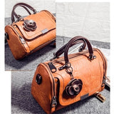 Women Shoulder Bag With Flower Pendant Ladies Totes Party Purse Handbag