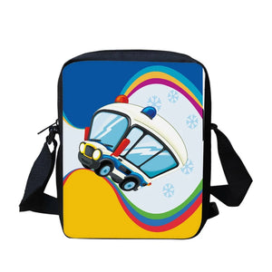 Customizable Small Square Pack Medical Car Print Crossbody Bags