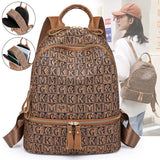 Women Small Backpack Female Shoulder Bag String Ladies Rucksack Leather