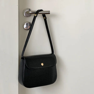Retro PU Leather Small Square Shoulder Bag for Women