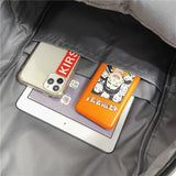 Women Solid Leather Backpack Large Capacity Travel School Bag