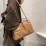 Soft Pu Leather Shoulder Bag Winter Style Crossbody Bag