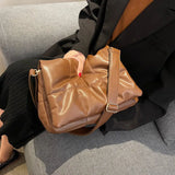 Soft Pu Leather Shoulder Bag Winter Style Crossbody Bag